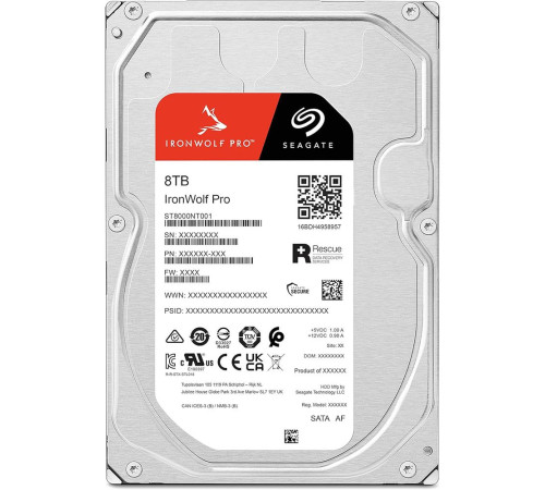 Жесткий диск 8TB Seagate IronWolf Pro ST8000NT001