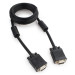 Кабель VGA Pro Cablexpert CC-PVGA-6, черный, 1.8 м, 15M/15M, экран, феррит. кольца