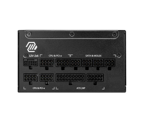 Блок питания 1000 Вт MSI MAG A1000GL PCIE5, черный