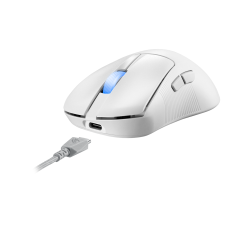 Мышь беспроводная игровая ASUS P714 ROG KERIS II WL ACE, 42000 dpi, bluetooth 5.1. 2.4 GHz, 5 кнопок, белый