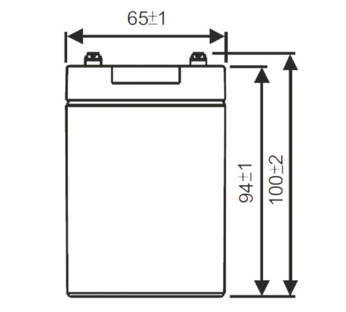 Аккумуляторная батарея WBR GP1290 F2