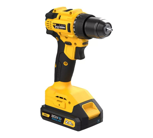 Дрель-шуруповерт аккумуляторная Deli DC120 (2 АКБ*2Ач+ЗУ, 20В, 45Нм, сумка)