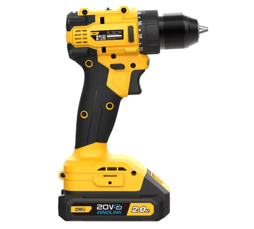 Дрель-шуруповерт аккумуляторная Deli DC120 (2 АКБ*2Ач+ЗУ, 20В, 45Нм, сумка)