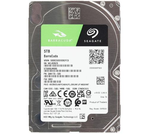 Жесткий диск 5TB Seagate BarraCuda ST5000LM000
