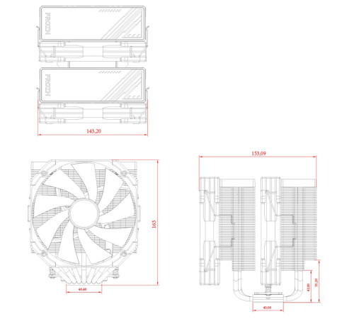 Вентилятор для процессора ID-Cooling FROZN A720, черный