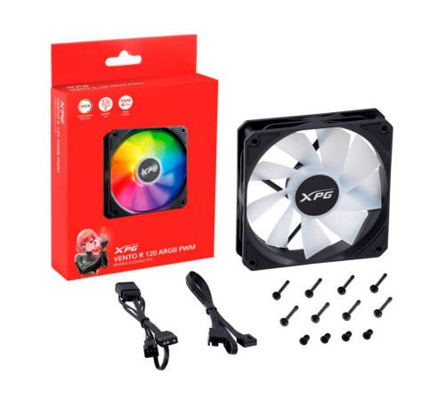 Вентилятор для корпуса XPG VENTOR120ARGBPWM-BKCWW, черный