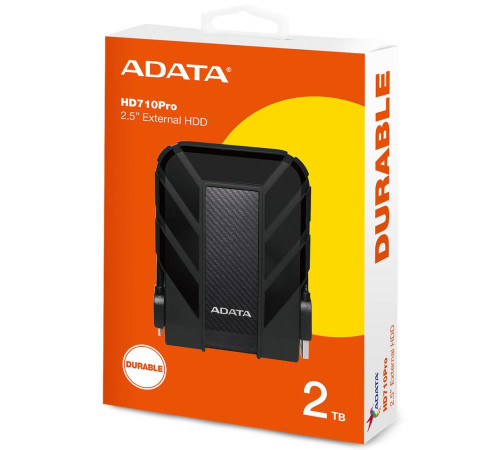 Внешний жесткий диск 2TB ADATA HD710 Pro, USB 3.1, черный