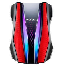 Внешний жёсткий диск 1TB ADATA HD770G, RGB, черный/красный
