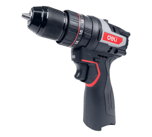 Дрель-шуруповерт аккумуляторная Deli DE-DZ16-1D2 (2 АКБ*2Ач+ЗУ, 16В, 45Нм, сумка)