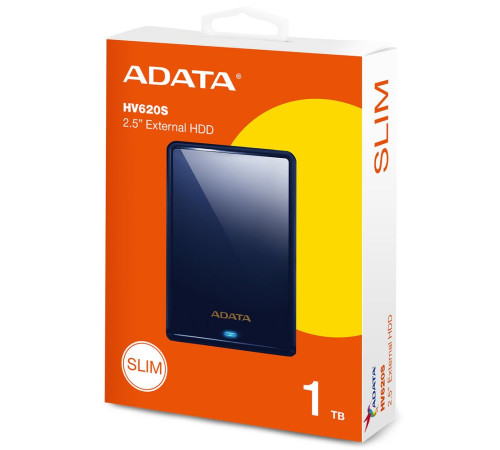 Внешний жесткий диск 1TB ADATA HV620S Blue AHV620S, USB 3.2, синий