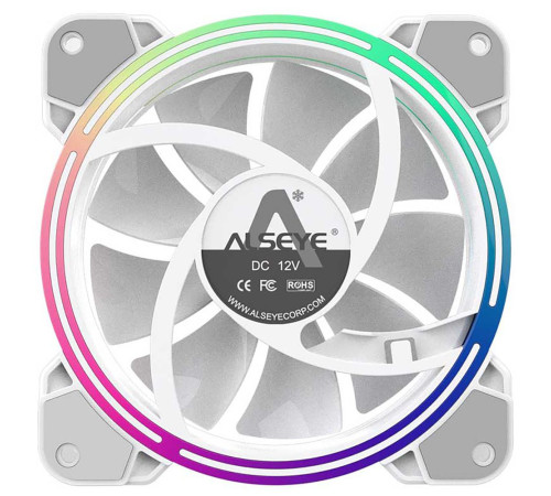 Вентилятор для корпуса ALSEYE Halo 4.0-W, белый (комплект 3 шт.)