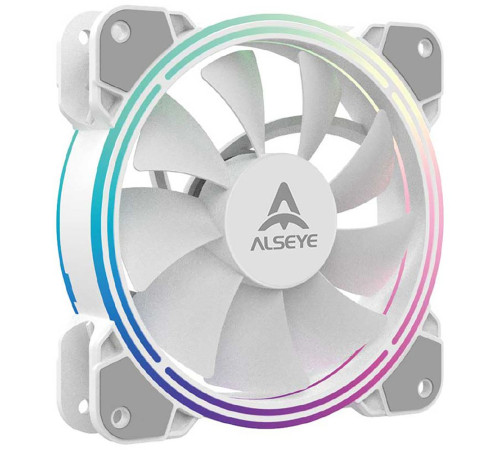 Вентилятор для корпуса ALSEYE Halo 4.0-W, белый (комплект 3 шт.)