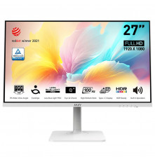 Монитор 27" MSI Modern MD2712PW IPS, 1920x1080, 100Hz, 4ms, 300сd/m, 1000:1, HDR, HDMI(1.4b), Type-C(PD-15W), HAS, Pivot, Swivel, ExPSU, Speakers, Vesa 75, White