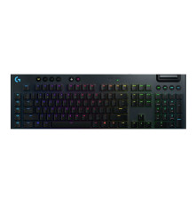 Клавиатура беспроводная игровая Logitech G815, механическая (GL Linear), тонкая, 119 клавиш (16 дополнительных), 5 G-клавиш, RGB-подсветка, USB, 1.8 м, черный