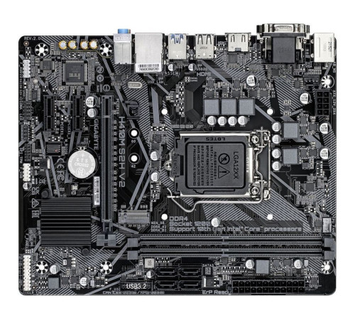 Материнская плата Gigabyte H410M S2H V2 2.1 (LGA1200)
