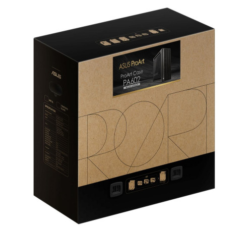 Корпус ASUS PROART PA602 WOOD TG, черный