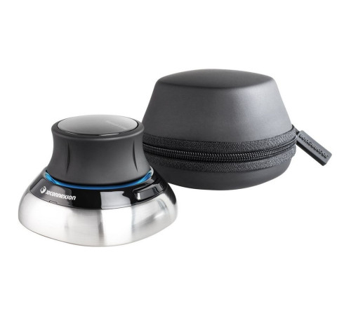 Мышь беспроводная 3DConnexion 3DX-700115 SpaceMouse, черный/серебристый