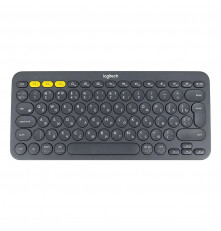 Клавиатура беспроводная Logitech K380 Multi-Device Bluetooth Keyboard Gray серая, копактная, 79 круглых клавиш, Bluetooth 3,0, подключение до 3-х устройств одновременно