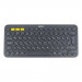 Клавиатура беспроводная Logitech K380 Multi-Device Bluetooth Keyboard Gray серая, копактная, 79 круглых клавиш, Bluetooth 3,0, подключение до 3-х устройств одновременно