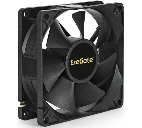 Вентилятор для корпуса ExeGate EX08025S3P, черный