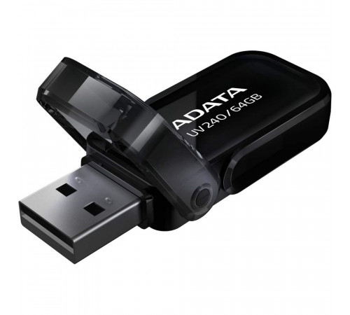 USB накопитель ADATA 64GB USB2.0 AUV240-64G-RBK BLACK