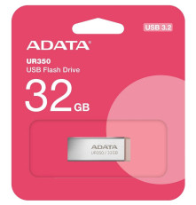 USB накопитель 32GB ADATA UR350, USB 3.2, серебристый