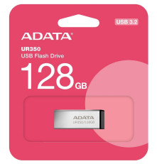 USB накопитель 128GB ADATA UR350 USB 3.2 Gen1, серебристый