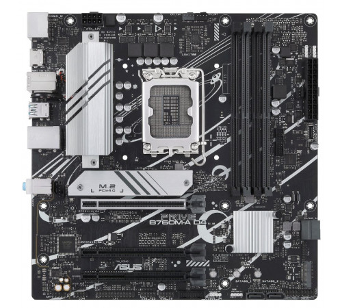 Материнская плата ASUS PRIME B760M-A D4-CSM LGA1700 mATX 4xDDR4 3xPCI-Ex16 2xM.2 DP 2xHDMI 2.5GLAN
