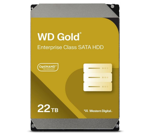 Жесткий диск 22TB Western Digital Gold WD221KRYZ