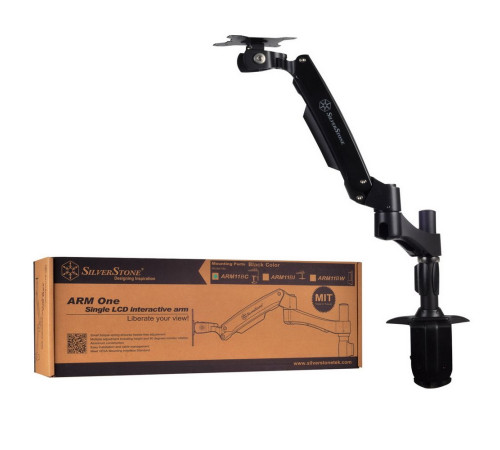 Кронштейн для монитора Silverstone SST-ARM11BC, черный