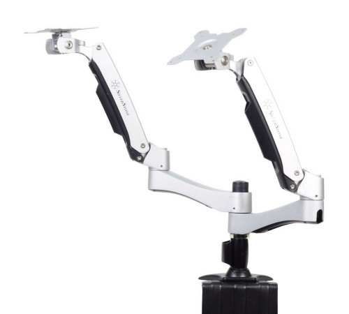 Кронштейн для монитора Silverstone SST-ARM22SC, серебристый/черный