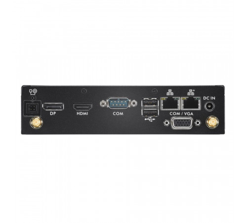 Платформа мини ПК Shuttle DS50U, Intel i5-1335U/fanless Support 3 displays/2xDDR5 SODIMM/HDMI 2.0b/DisplayPort 1.4/VGA/WLAN optional/90W power adapter/VESA/черный