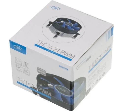 Вентилятор для процессора Deepcool Theta 21 PWM, черный/синий