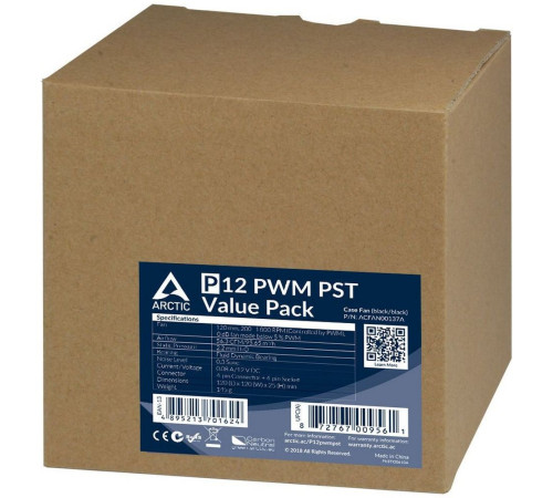 Вентилятор для корпуса ARCTIC Cooling P12 PWM, (комплект 5 шт.)