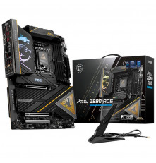 Материнская плата MSI MEG Z890 ACE Z890, LGA1851, 4*DDR5, 3*PCIEx16, 5*M.2, 3*TypeC, 11*USB3.2Gen2, 4*USB3.2Gen1, 4*USB2.0, 4*SATA3.0, 10G, 2*Type-C(DP), HDMI, ATX, RTL