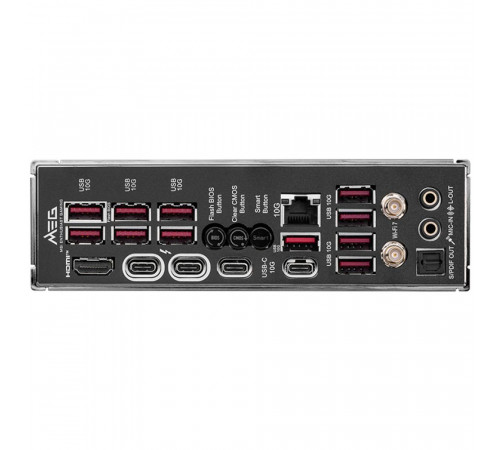Материнская плата MSI MEG Z890 ACE Z890, LGA1851, 4*DDR5, 3*PCIEx16, 5*M.2, 3*TypeC, 11*USB3.2Gen2, 4*USB3.2Gen1, 4*USB2.0, 4*SATA3.0, 10G, 2*Type-C(DP), HDMI, ATX, RTL