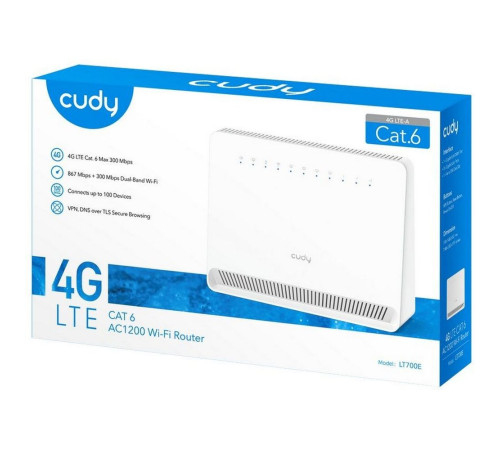 Маршрутизатор CUDY LT700E, белый
