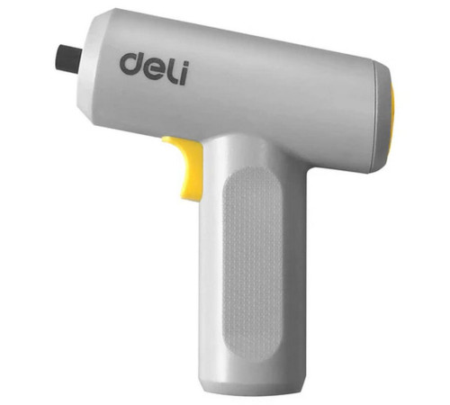 Отвертка аккумуляторная Deli DL-DP04-E3B1 (3,6В, 1,5А*ч, 5Нм, 250 об/мин, набор бит 10 шт + удлинитель, Type-C, картон)