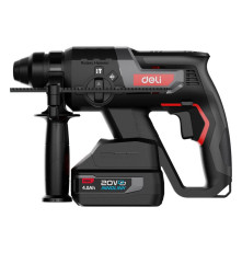 Перфоратор аккумуляторный Deli DE-DC20-2D4 (2 АКБ*4Ач + ЗУ, 20V, SDS PLUS, 2Дж, 4750уд/мин, 1350об/мин, кейс)