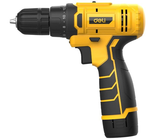 Дрель-шуруповерт аккумуляторная Deli DL-DZ12-4A2 (1 АКБ*2Ач+ЗУ, 12В, 30Нм)