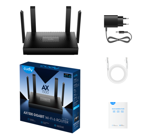 Маршрутизатор CUDY WR1500, черный