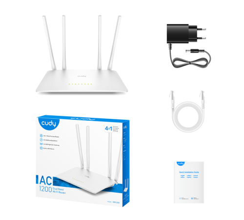 Маршрутизатор CUDY WR1200, белый