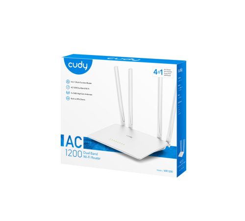 Маршрутизатор CUDY WR1200, белый