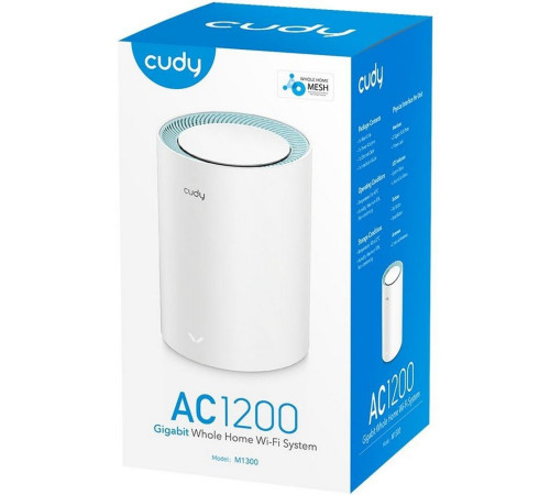 Wi-Fi MESH система CUDY M1300(1-Pack), белый