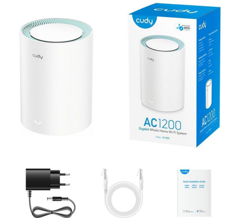 Wi-Fi MESH система CUDY M1300(1-Pack), белый