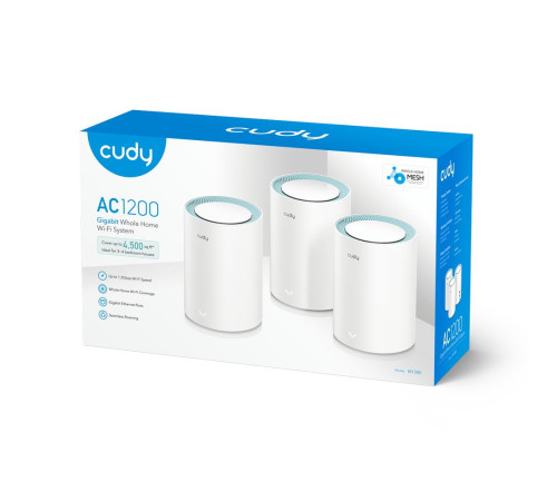 Маршрутизатор CUDY M1300(3-Pack), белый