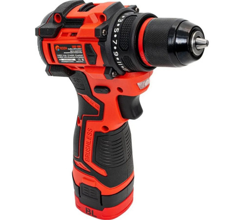 Дрель-шуруповерт аккумуляторная EDON UAD-16BL (2 АКБ*1,5Ач+ЗУ, 16В, 30Нм, кейс)