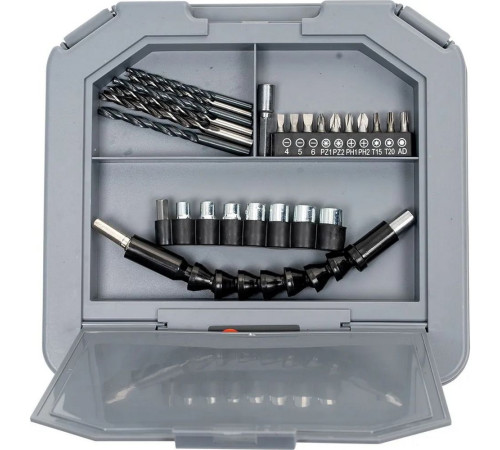 Дрель-шуруповерт аккумуляторная EDON UAD-16BL (2 АКБ*1,5Ач+ЗУ, 16В, 30Нм, кейс)