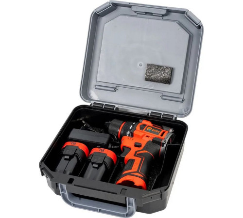 Дрель-шуруповерт аккумуляторная EDON UAD-16BL (2 АКБ*1,5Ач+ЗУ, 16В, 30Нм, кейс)