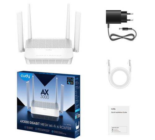 Маршрутизатор CUDY WR3000S, белый